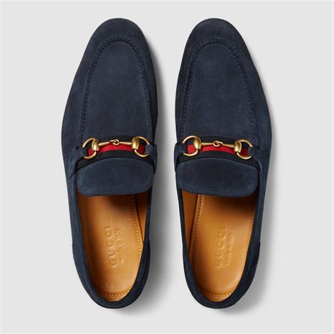 gucci light blue suede loafers|Gucci suede horsebit loafer.